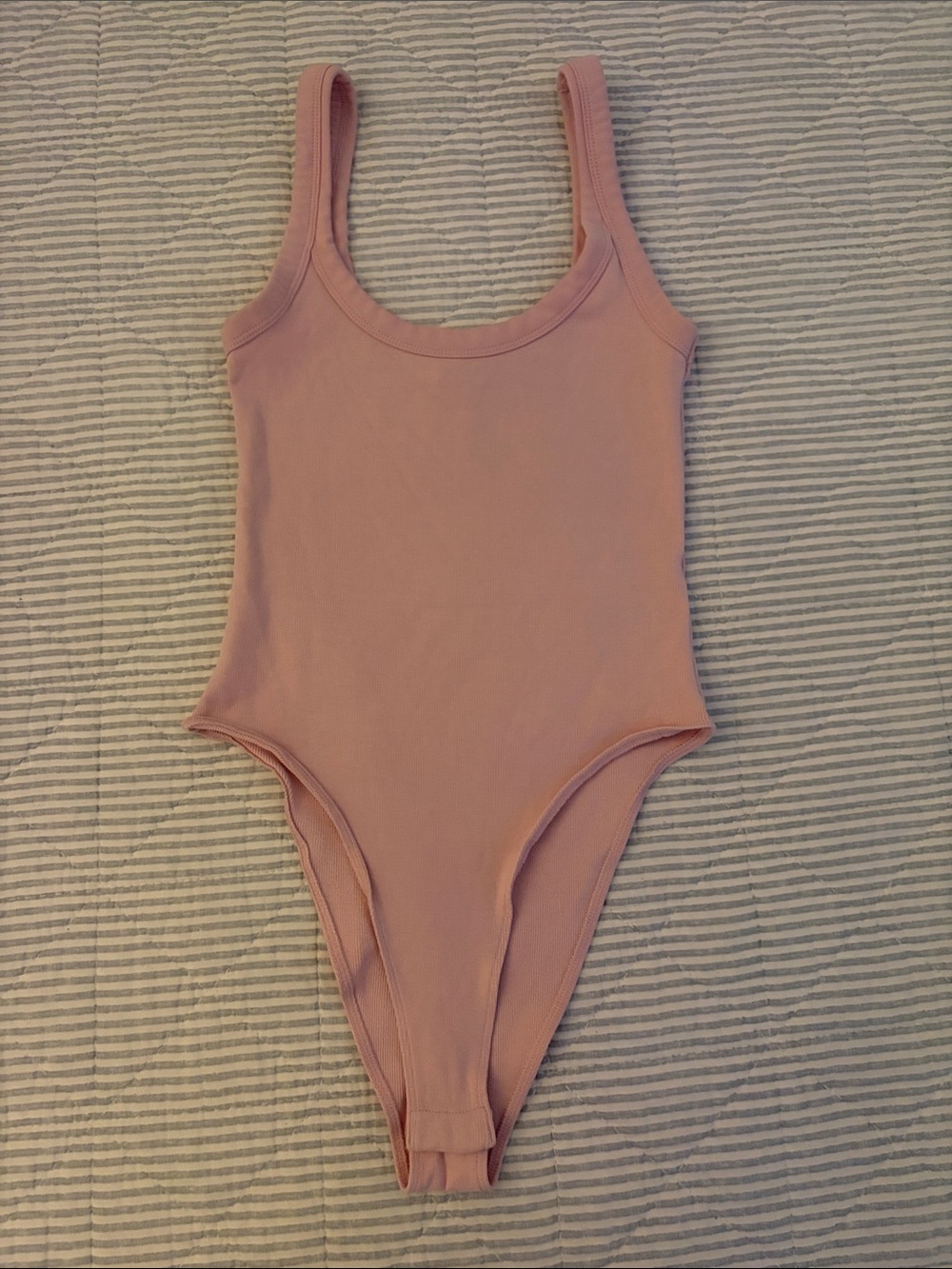 Zara Dusty Pink Scoop Neck Bodysuit